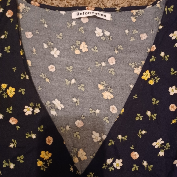 Reformation Locklin Midi Dress, Floral, 10 - Picture 6 of 9